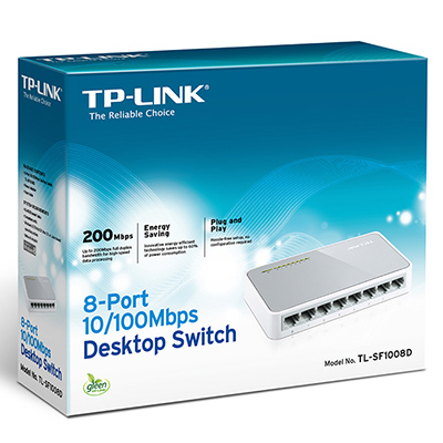 SWITCH 8 PORT TP LINK SF1008D 100MB