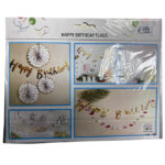 BANNER BIRTHDAY GOLD/SILVER