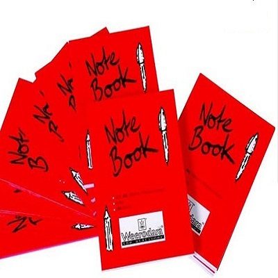 NOTE BOOK RED COVER 80P