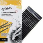 PENCIL CHARCOAL M MART 12P