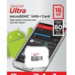 F/MEMORY MICRO SD 16GB ULTRA 80 533X
