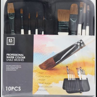 BRUSH ART F 6 R 4 10PCS  WATER COLOUR 1026