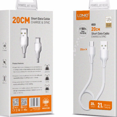 CABLE LDNIO FAST DATA USB IPH LS540 20CM